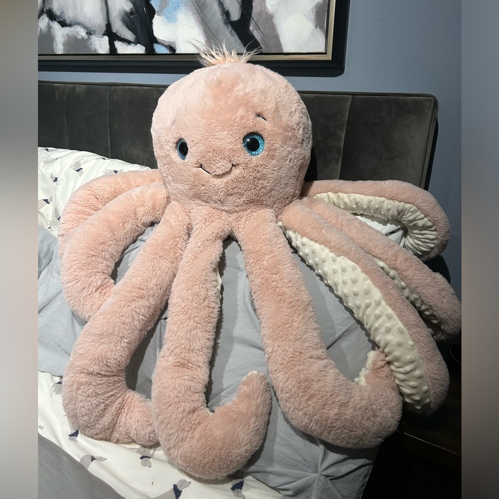 Pink Octopus Plush - Soft, Cuddly, and Ready for a New Home